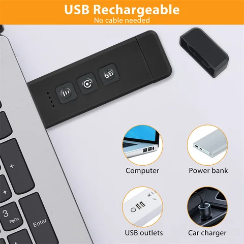 Портативная USB-лампа для чтения с 3 цветами света — фото товара