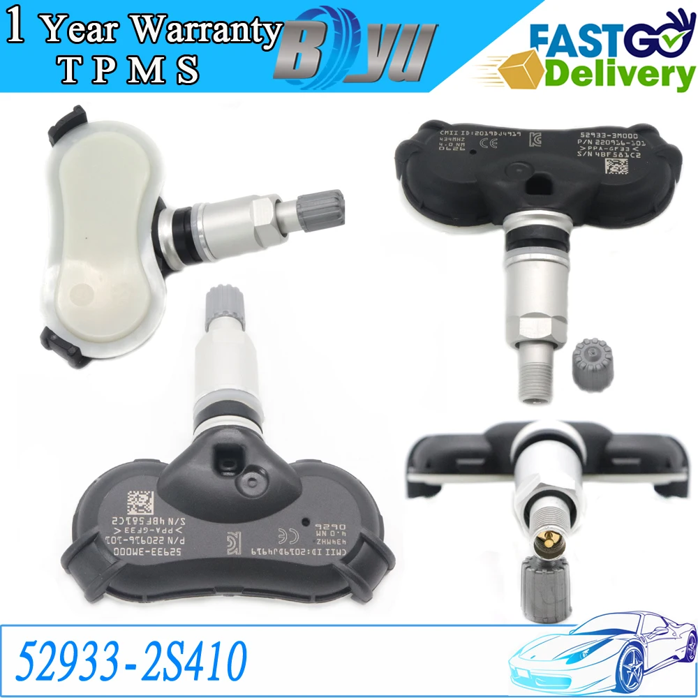 

4pcs 52933-2S410 Tyre Pressure Sensor TPMS For HYUNDAI 433MHz 529332S410 529333M000