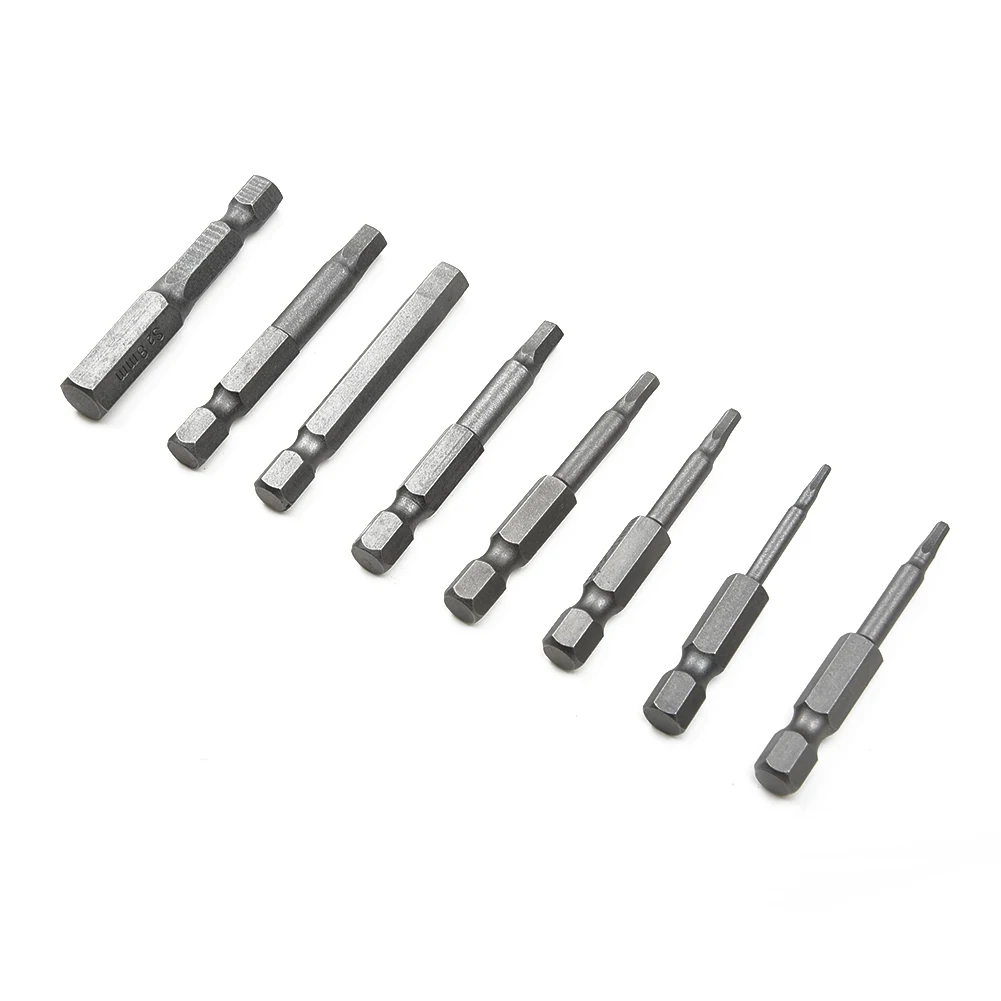 50mm Magnetic Hexagon Screwdriver Bit Alloy Steel 1/4\