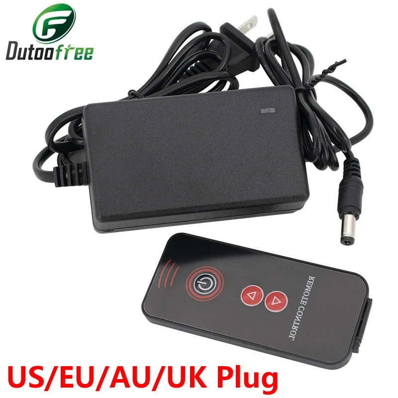 

100V-240V 1A Remote Control Power Supply 8 Speed Adjustable Adapter Power Supply Universal for Mini Telescopic Linear Actuator