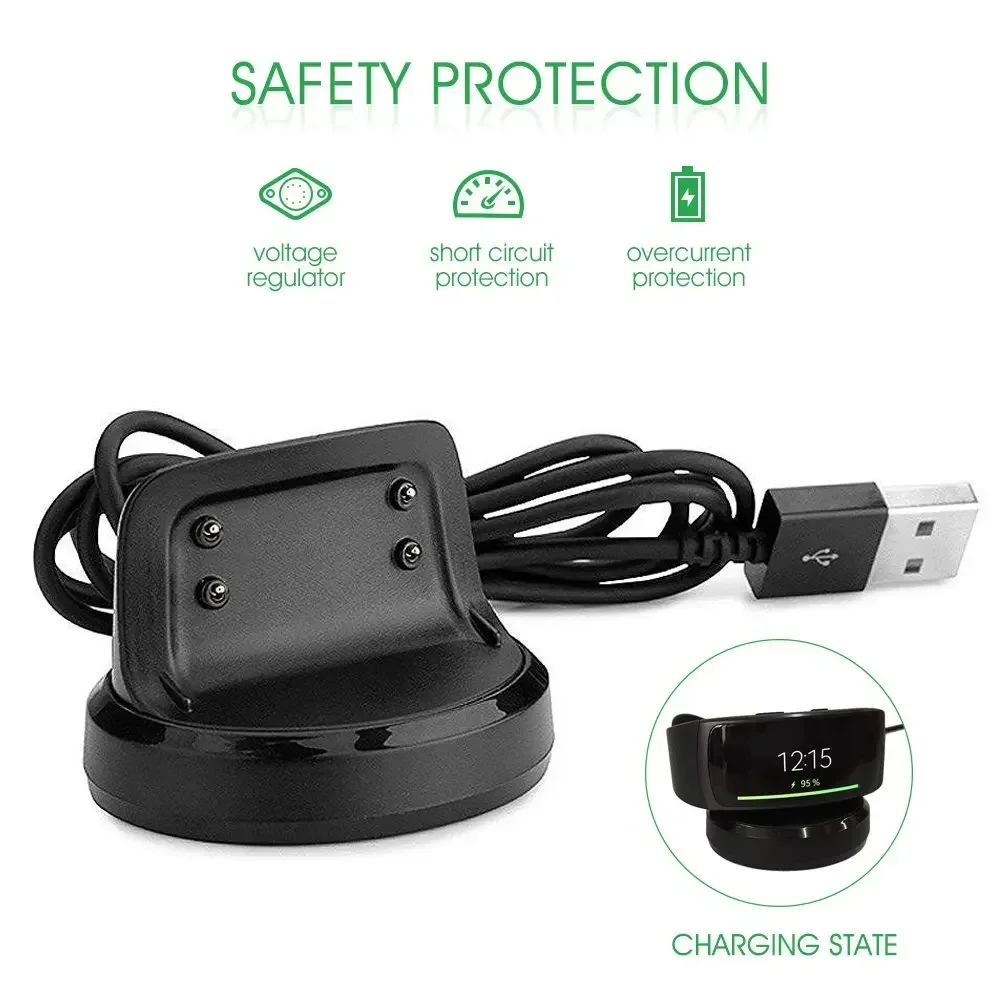 Cavo di ricarica USB per Samsung Gear Fit2 Pro SM-R365/ Gear Fit2 SM-R360 Caricatore sostitutivo per smartwatch Gear Fit 2