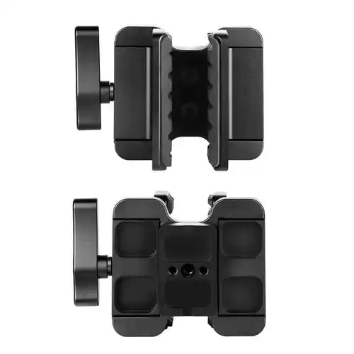 Imagen 2 del producto Adaptador de montaje de trípode de aluminio con abrazadera de precisión, placa Arca Swiss QR para palo de disparo