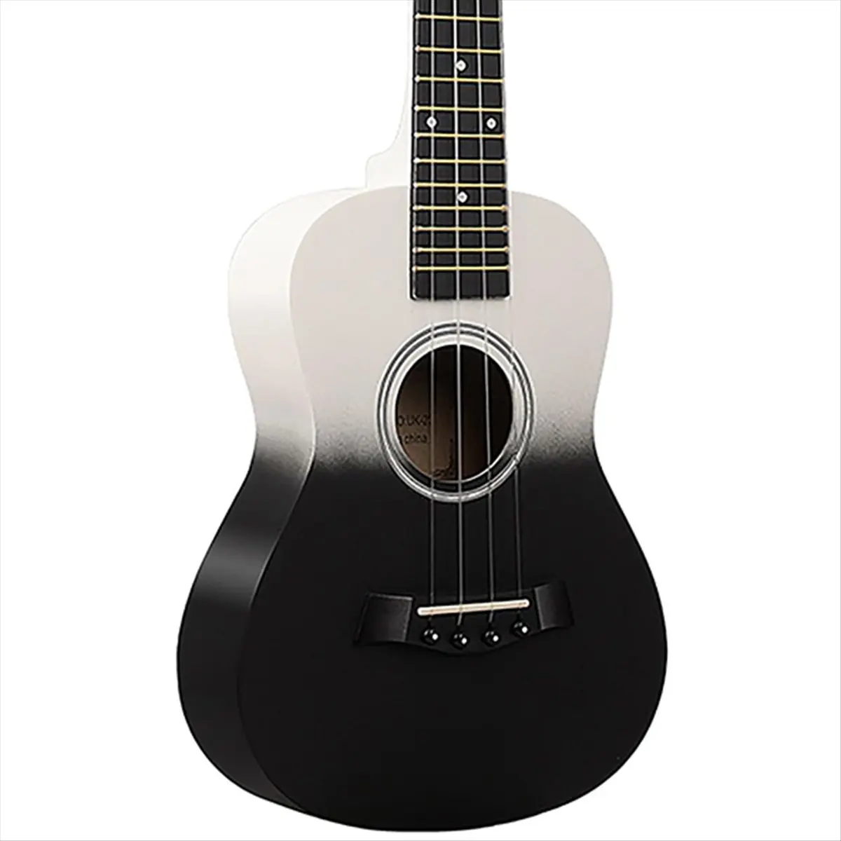 

Just- 23-Inch Two-Tone Wooden Mini Guitar Four-String Ukulele Mini Guitar for Beginners Two-Color Gradient Wooden Guitar B