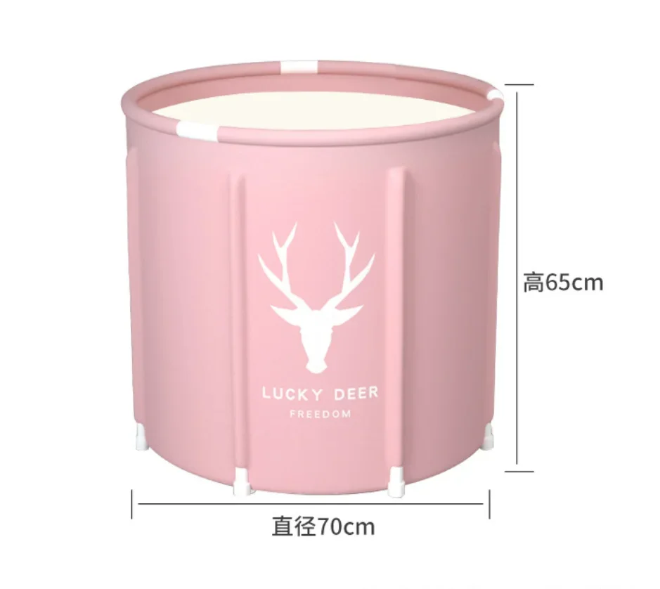 

Foldable Bathing Bucket Lucky Deer Bathing Bucket for Adult Household Use Ice Bath Ice Therapy