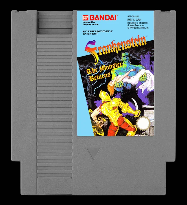 

8bit game card : FRANKENSTEIN - THE MONSTER RETURNS ( NES Version!! cartridge ONLY!! )