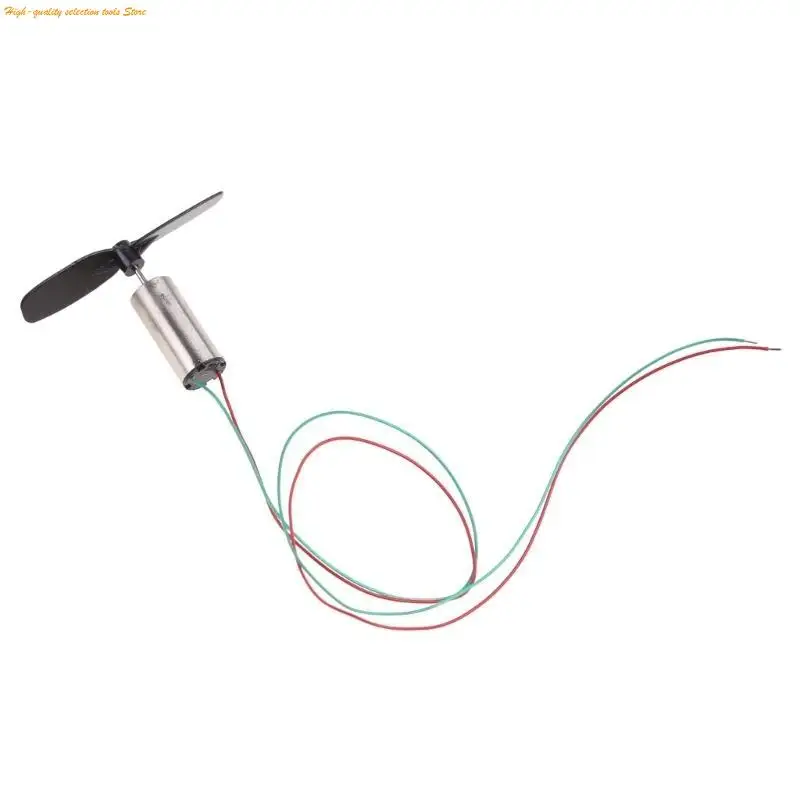 203F 1セット3.7V 48000RPM RC航空機ヘリコプターおもちゃのコアレスモーター +プロペラ
