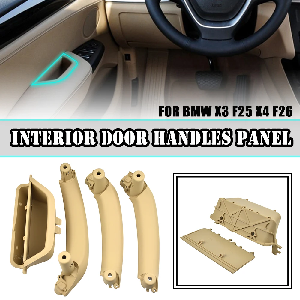 LHD/RHD For BMW X3 X4 F25 F26 2010 2011 2012 2013-2016 Full Set Interior Door Handle Panel Trim Cover 51417250307 51419209213