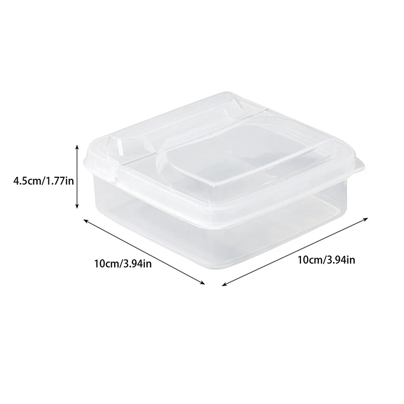 Butter Cheese Storage Box Portable Refrigerator Fruit Vegetable Fresh-keeping Organizer Box Transparent Cheese Container