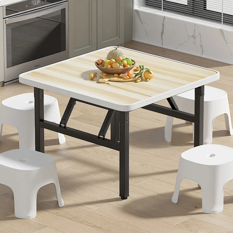 

Foldable Small Dining Table Home Small Outdoor Simple Square Coffee Table Center Waterproof Kitchen Table