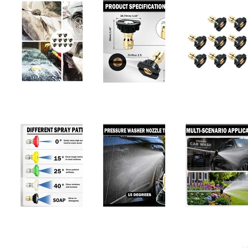 Thumb Control Water Hose Nozzle Car Wash High Pressure Sprayer Watering Nozzle for Plant Lawn Yard Water Jet ,Car Washing