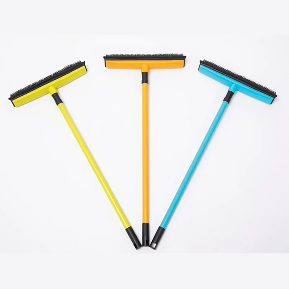 

Hot Long Handle Pet Fur Removal Broom Hair Lint Removal Telescopic Bristles Carpet Broom Floor Brush for Dog and Cat Hair