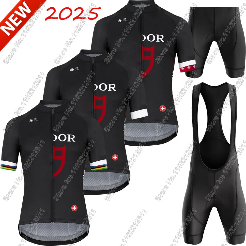 2025 Swiss Tudorful Team Cycling Jersey Set Summer Cycling Clothing Men Road Bike Shirts Suit Bicycle Bib Shorts Maillot