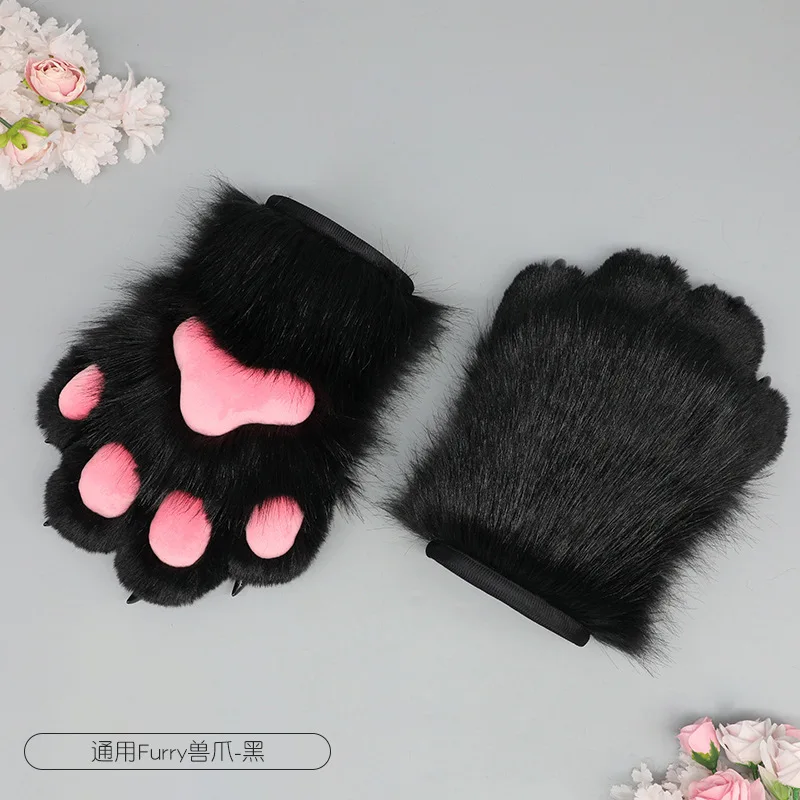 Nuovi artigli di animali di peluche Guanti per unghie Anime Cos Costumi Accessori per Halloween Ragazze Prom Puntelli Cosplay Accessori Anime