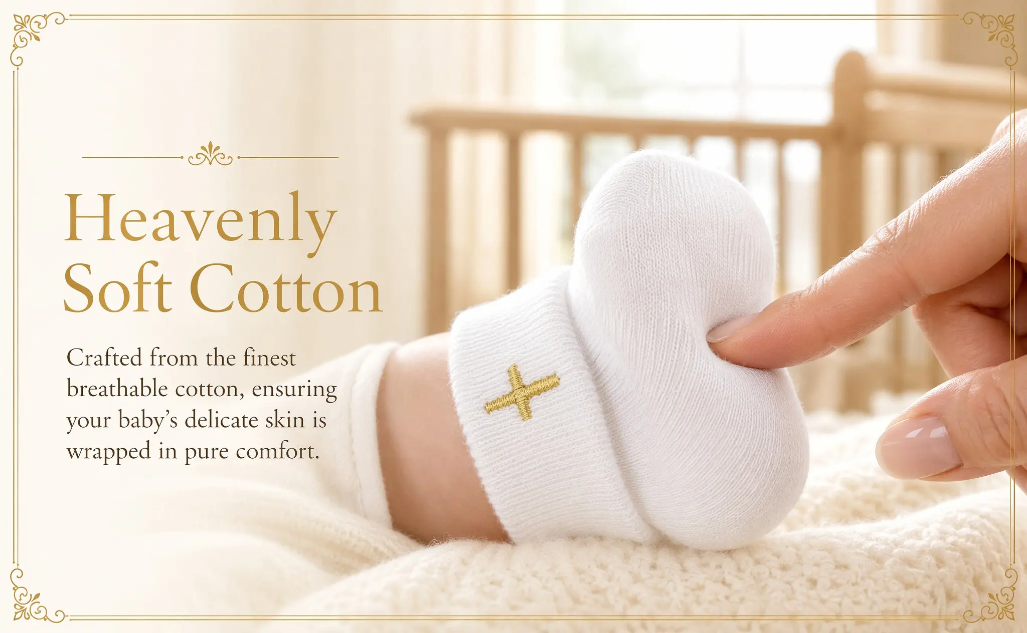 1 Pair Infant Baptism Socks Turn Cuff Soft Cotton Anti Slip Baby Dedication Socks Newborn Ceremony Booties Infant Hosiery