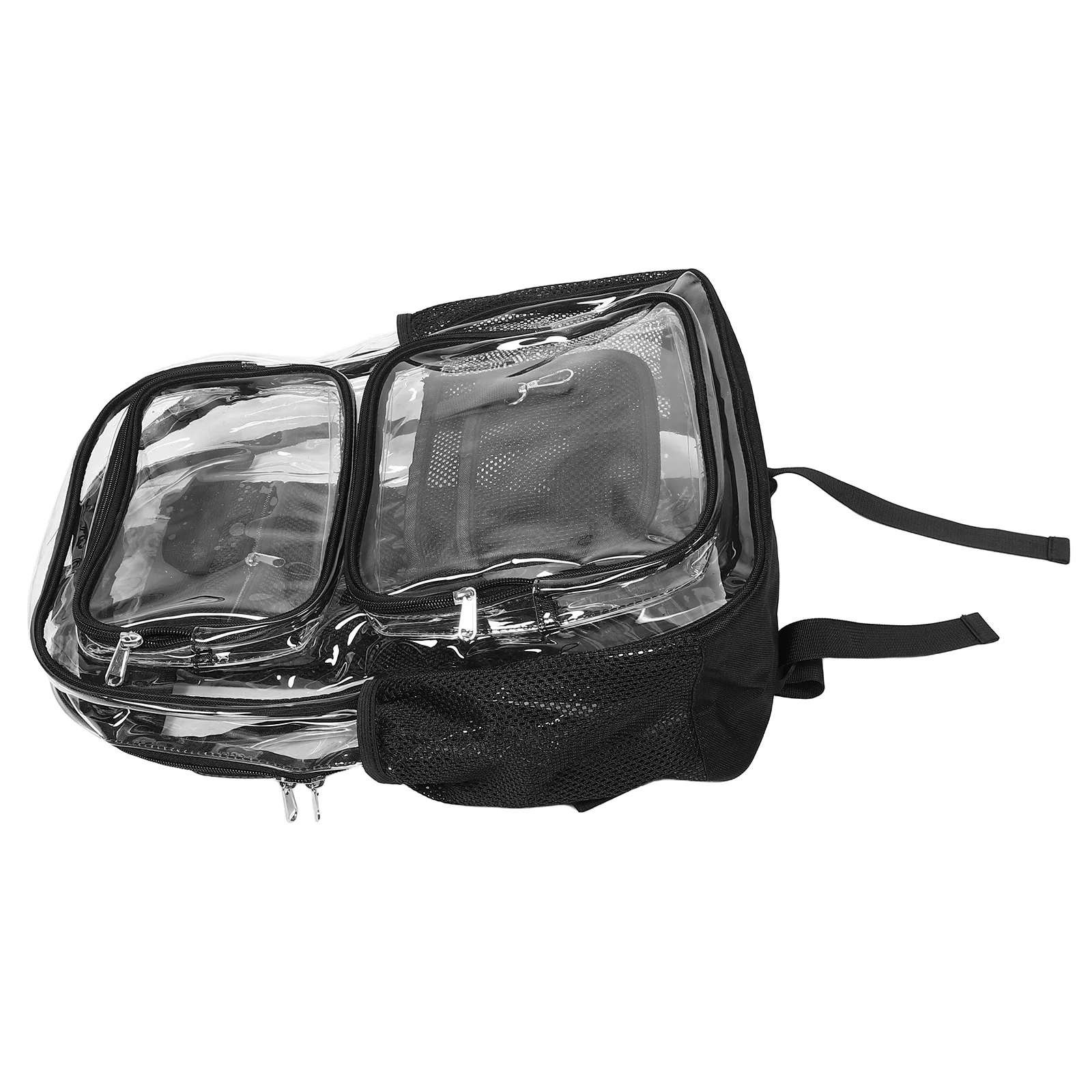 Waterproof Clear School Rucksack Spacious PVC Backpack for Outdoor Commute Transparent Bag for Men Women Daily Use Stadium