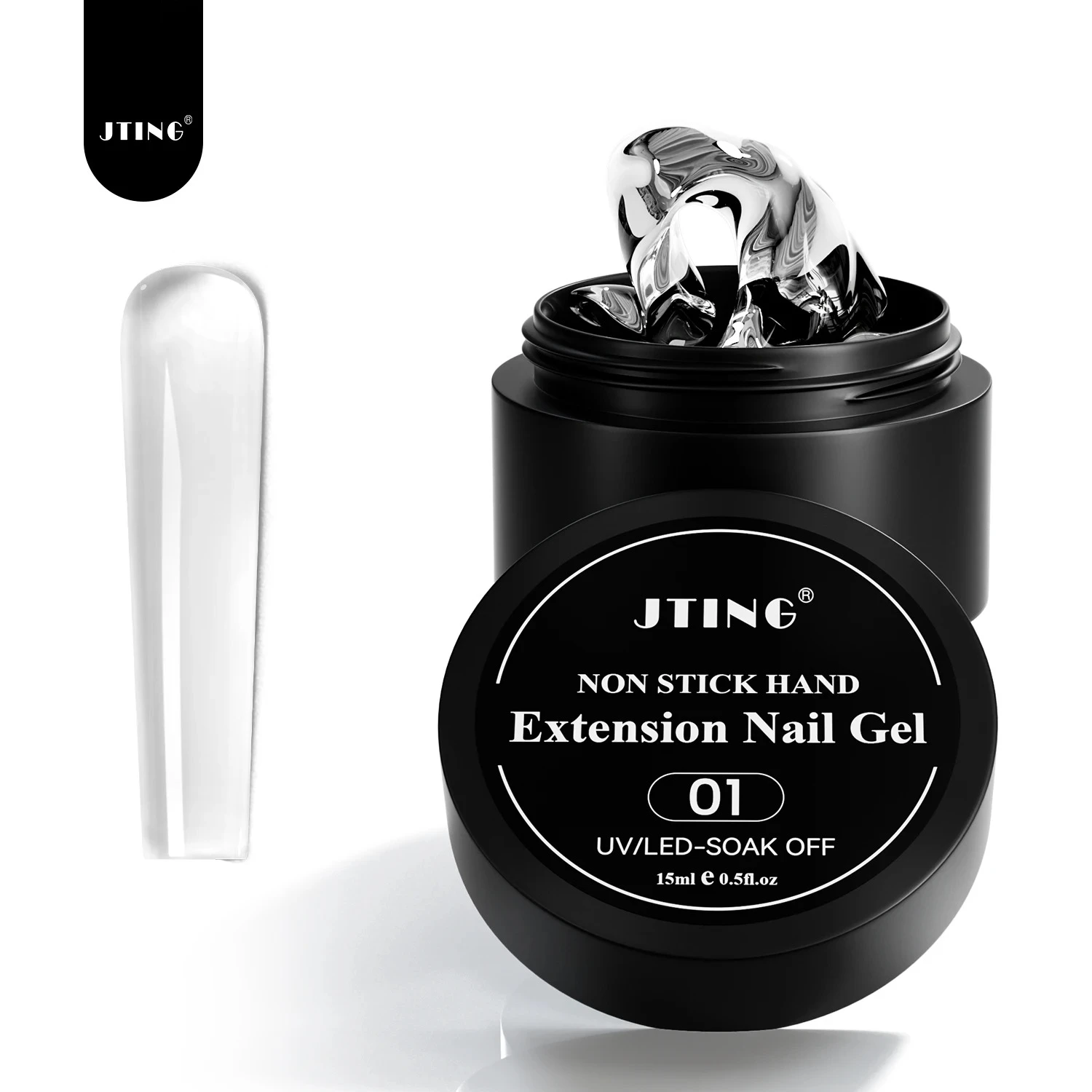 JTING 15ml 6 colores extensión de uñas Gel efecto 3D extender esmalte de Gel antiadherente mano Uv esmalte de uñas semipermanente Gel esmalte de uñas