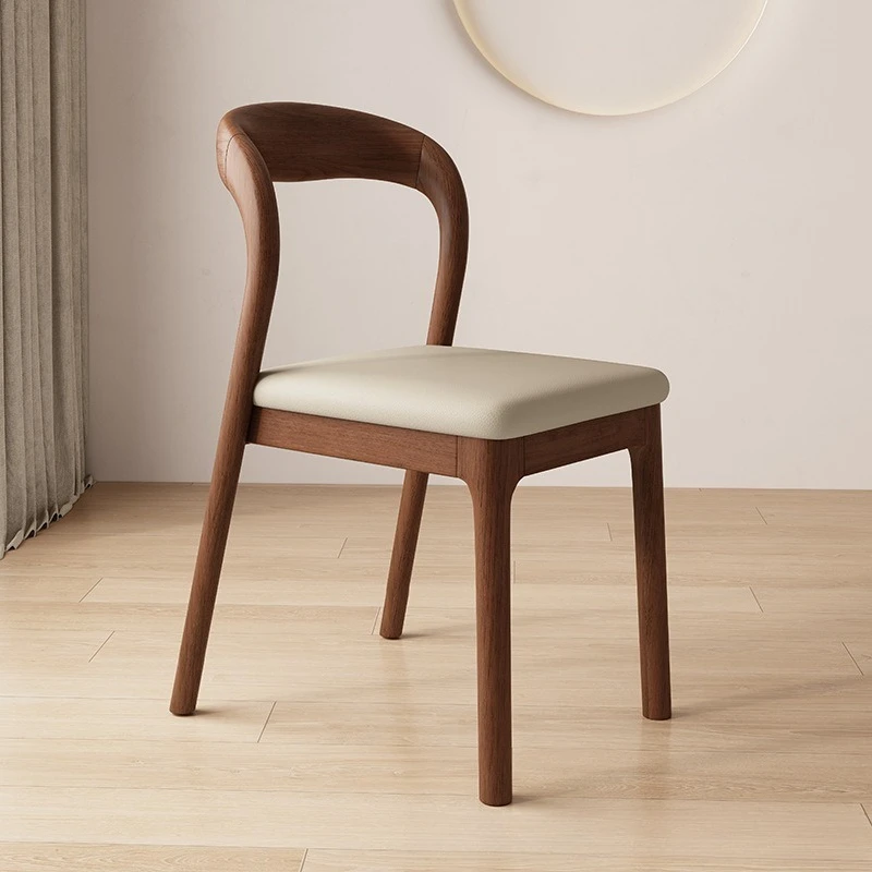 Kitchen Modern Luxury Nordic Restaurants for Dining Chairs Solid Wooden Fabric Arm Chair Set Cushion Wood with Cafe Hotel Room