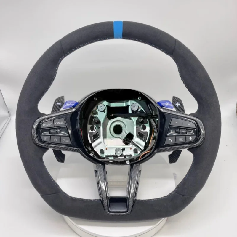 Car Steering Wheel Suede For BMW G02 G05 G06 G20 G21 G22 G26 G29 G80 G81 M40i M340i X3 X4 X5 Steering Wheel Interior Accessorie