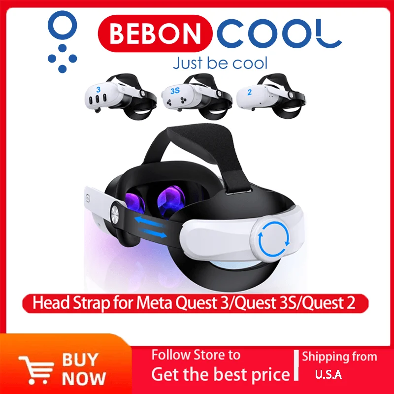 Adjustable Elite VR Head Strap for Meta Quest