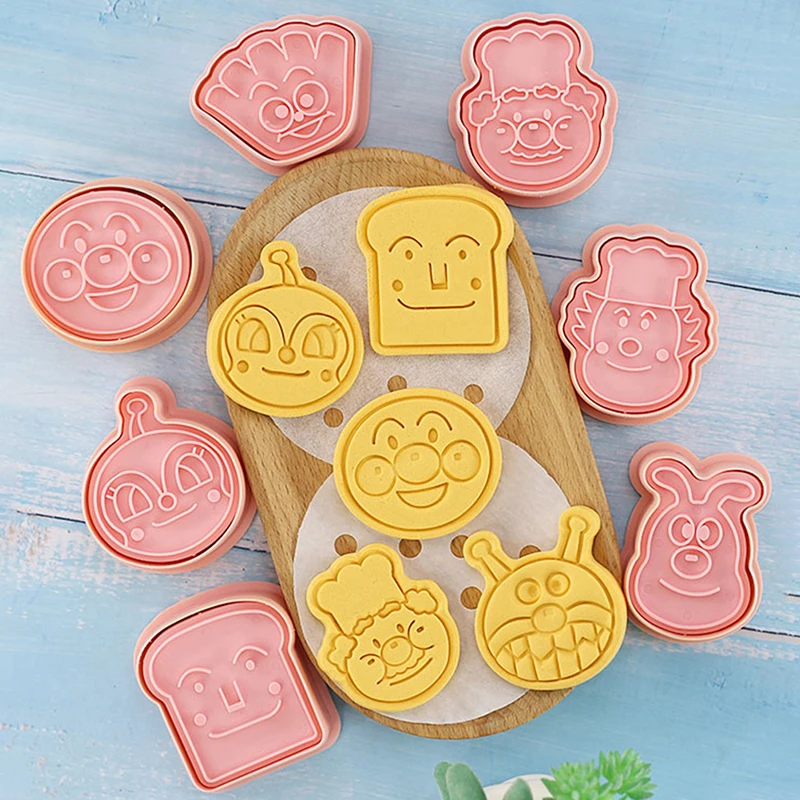 10Pcs Cookie Cutter Mold Confectionery Run Kingdom Desserts Cutting Stamps