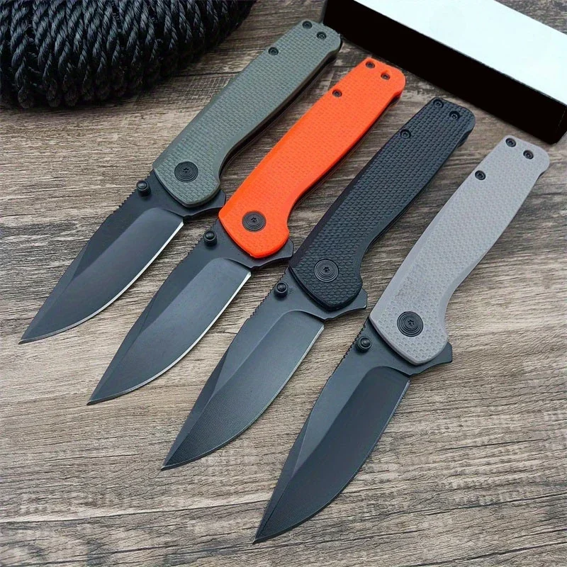 Folding Pocket Knives D2 Drop Point Blade Nylon Fiber Handle Outdoor Camping Tactical Hunting Survival EDC Utility Knives Tools