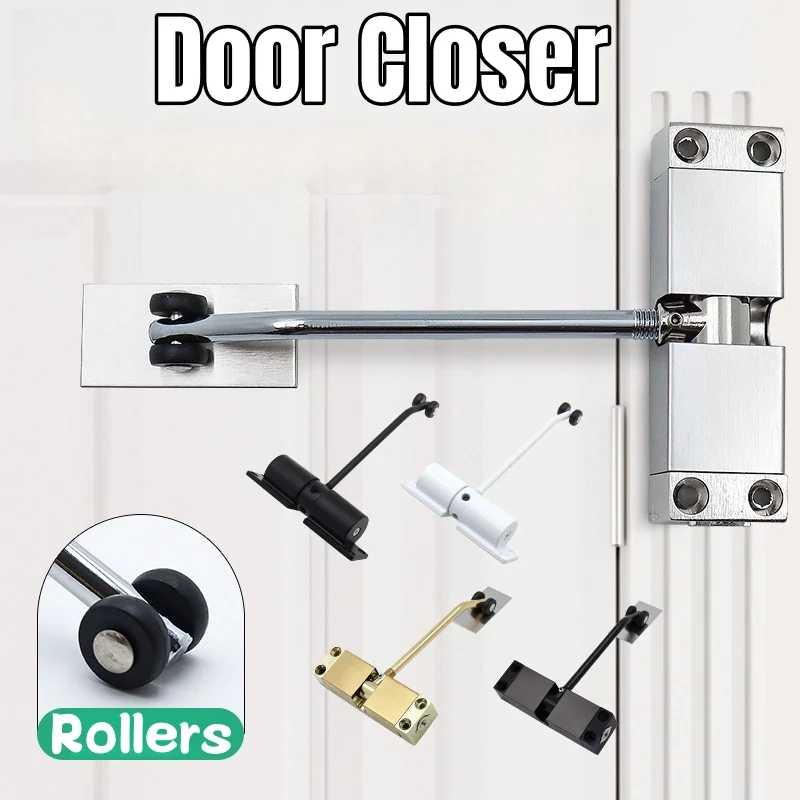 20-40kg Door Lock Automatic Spring Door Closer Door Closing Device Can Adjust Door Closing Device Furniture Door Hinge Hardware