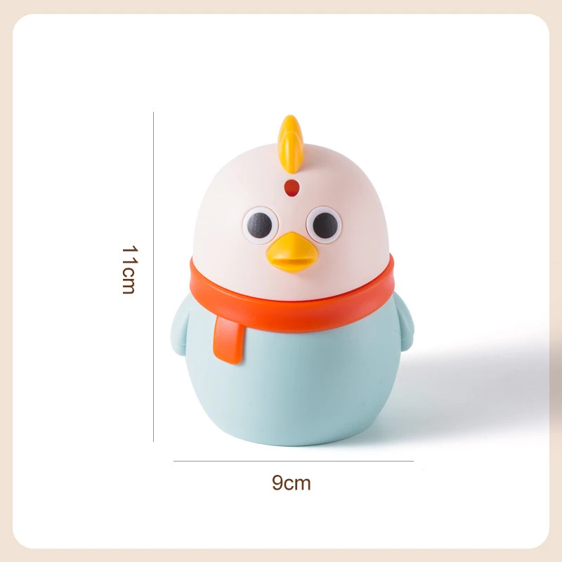 New Cartoon Cute Chick Daily Daily Necessity Toothpick Box Household Desktop Decoration Press Type Automatic Rise Toothpick Box