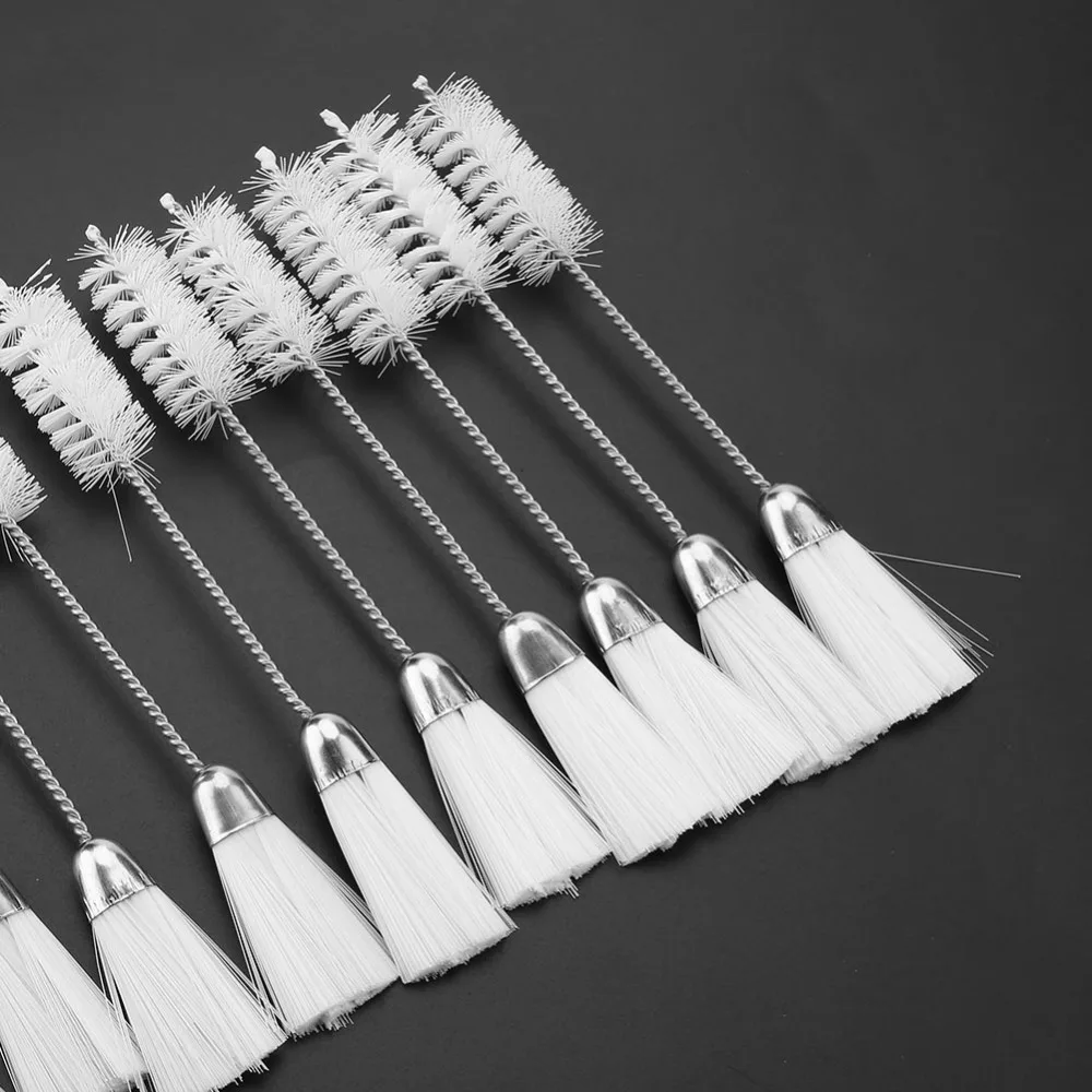 

10pcs Double Ended Sewing Machine Cleaning Brush Nylon White Keyboard Cleaning Brush Multi Functional Cleaning Brush Set