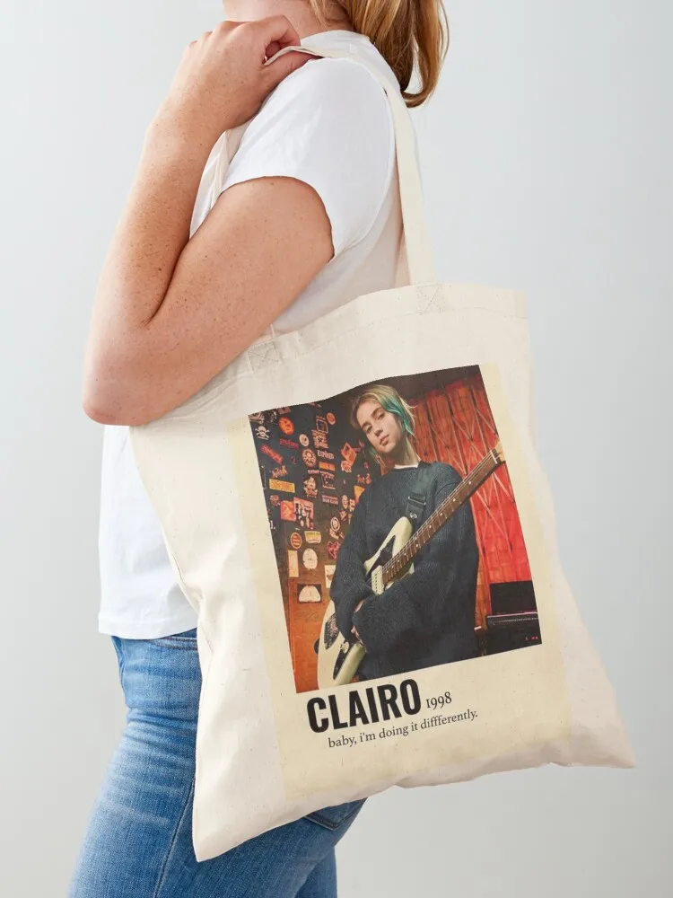 

Clairo Tote Bag university shopper bag cloth bag woman supermarket folding large tote