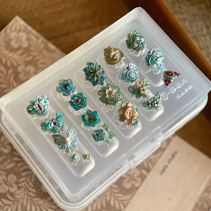 3D سيليكون مسمار العفن الكرتون عيد الميلاد زهرة فراشة الأظافر قوالب DIY مسمار الفن ديكور مانيكير قالب لسحر الأظافر #4