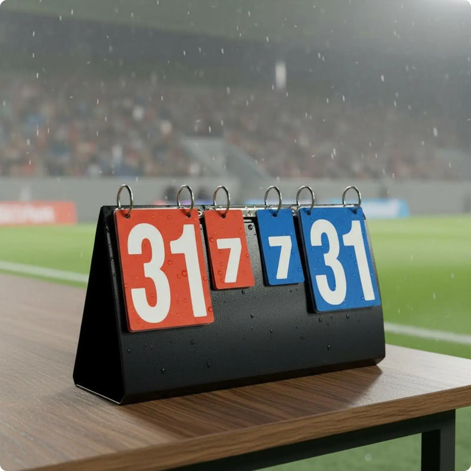 Waterproof Scoreboard Foldable Handheld Flip Score Board Large Display Supplies for Sports Tournament
