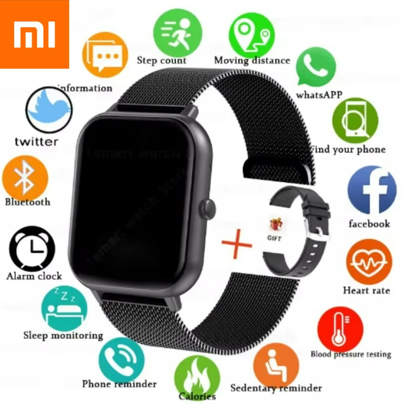 Xiaomi 2025 Новые Смарт-часы для мужчин Bluetooth вызов фитнес-трекер сердечного ритма IP68 водонепроницаемые умные часы для мужчин и женщин Xiaomi 2025 Новые Смарт-часы для мужчин Bluetooth вызов фитнес-трекер сердечного ритма IP68 водонепроницаемые умные часы для мужчин и женщин