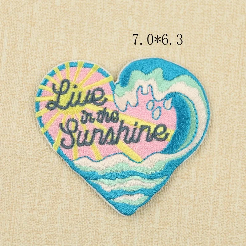 Burning Edge Embroidery Chapter Flower Love Book Adhesive Clothing Accessories Spot Computer Embroidery Cloth Sticker Patches