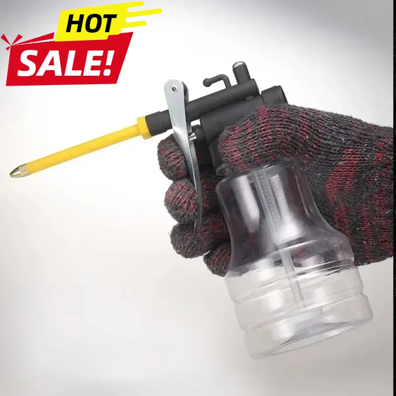 

1p 250ml High-Pressure Oil Pot Plastic Machine Curved Oil Nozzle Manual Refueling Gun Lubricating Tool Needle Nosed Oil Injector