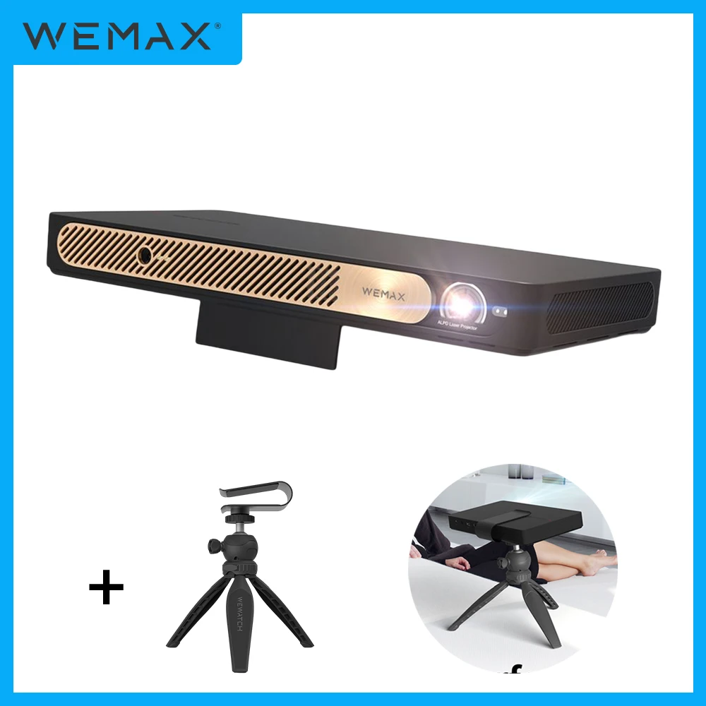 WEMAX Go Advanced Smart ALPD® Laser Projector 1080P Smart OS WiFi  Built-in Battery Ultra Portable 600 ANSI Laser Projector