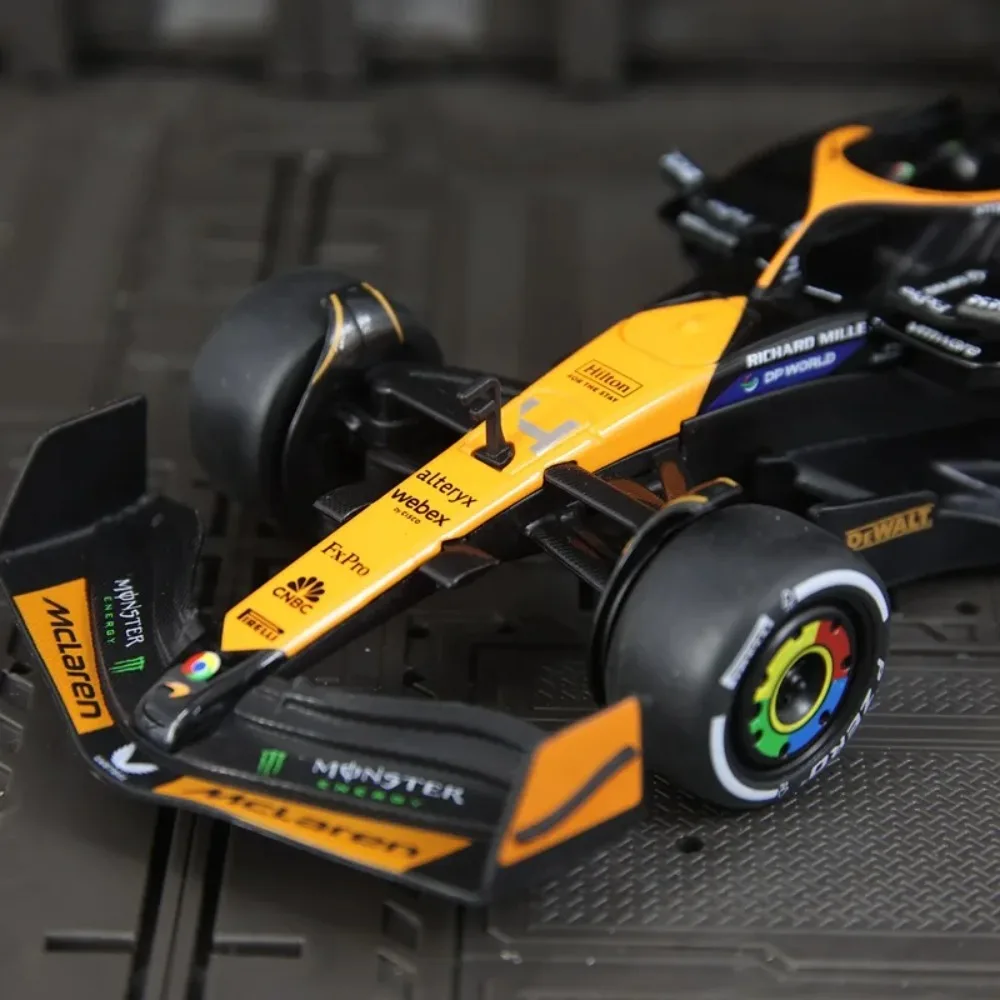 1:24 RW5224 MCL38 Legierung Auto Modell Vorderrad Lenkung Statische Auto Ornament Diecast Legierung Auto Modell Sammeln