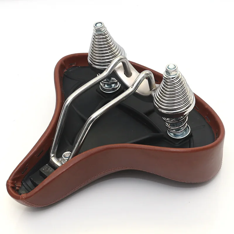 G186 Bicycle Spring Saddle Conical  27*25CM Retro Car Beach Bike Saddle Large Pull Down
