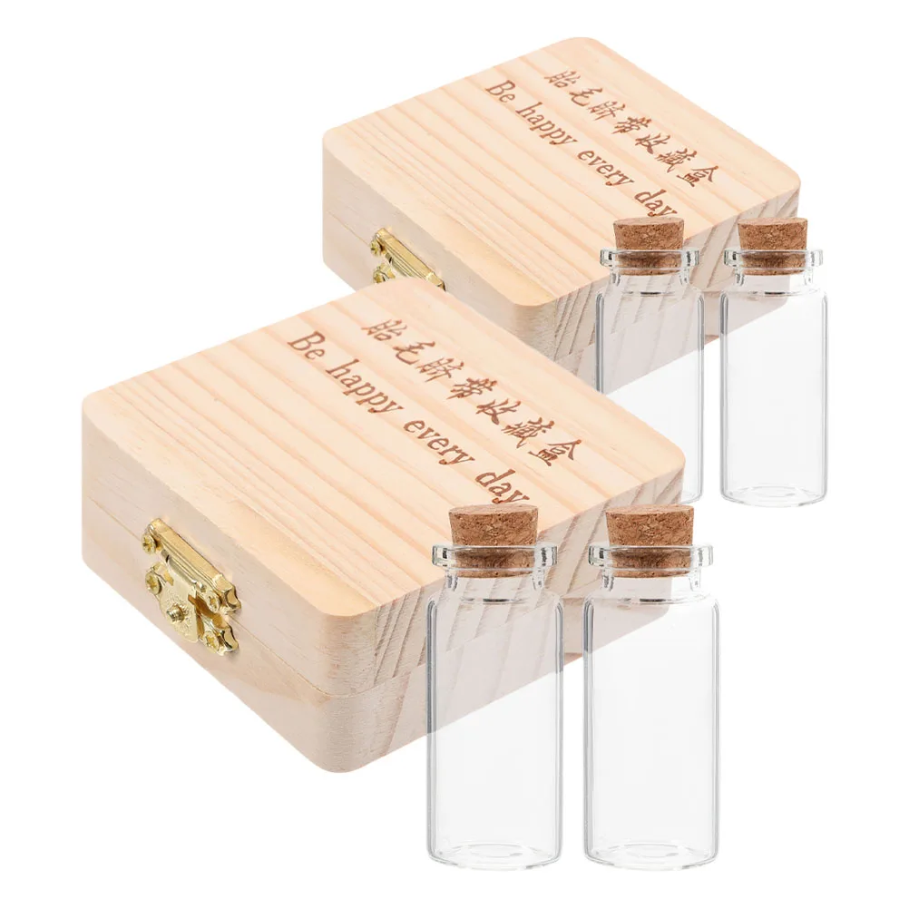 

1 set 1 Set Baby Keepsake Storage Box Fetal Hair Umbilical Cord Large Capacity Newborn Baby Girl Kids Storage Bottle