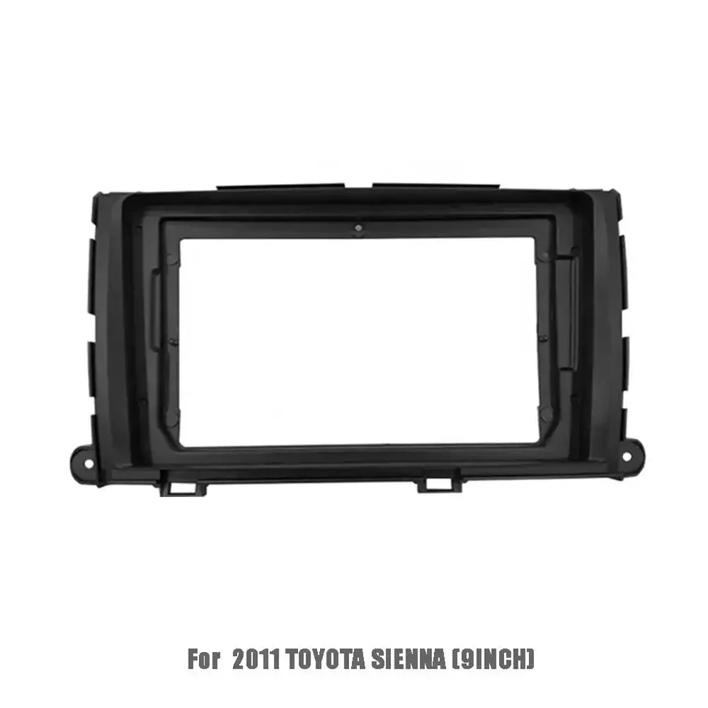 For Toyota Sienna 2011(9Inch) Car Radio Fascias Android GPS MP5 Stereo Player 2 Din Head Unit Panel Dash Frame Installation Trim