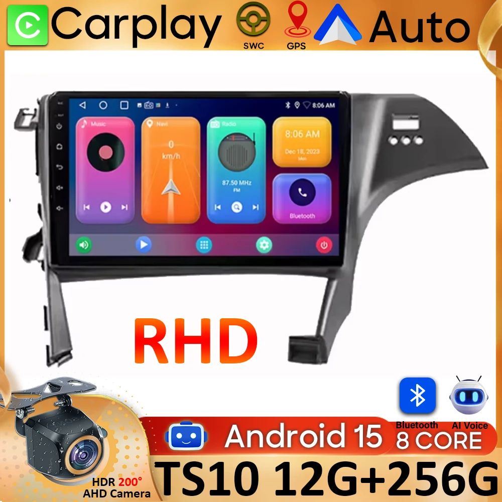 

RHD Car Radio Android 15 For Toyota Prius 3 XW30 2009 - 2015 GPS Navigation Carplay Android Auto Stereo BT 5G Video Wifi No 2din