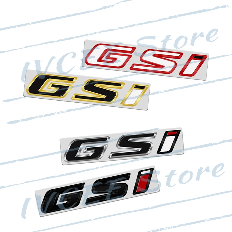 Car Accessories Metal GSI Emblem Rear Trunk Body Badge Sticker For Vauxhall Opel Zafira Mokka Antara Insignia Astra Adam OPC VXR