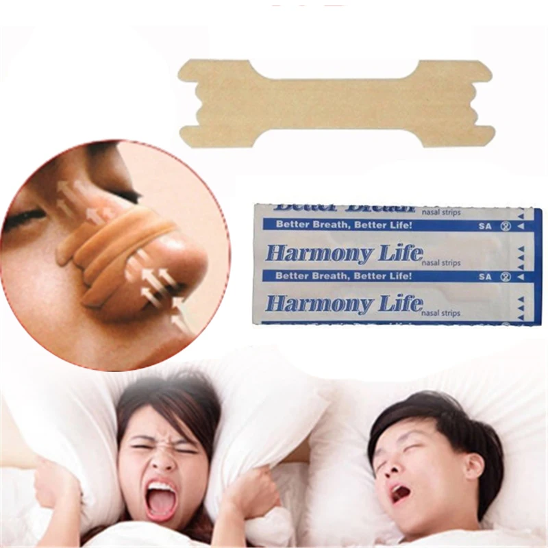 10Pcs Nasal Strips Anti Snoring Patches Sleep Better Right Aid Stop Snore Better Breathe Improve Sleeping Health