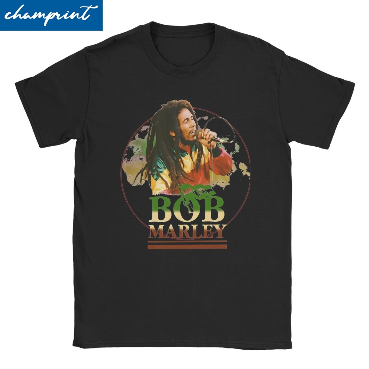 Bob-Marley T-Shirts for Men Women Jamaican Reggae Music Leisure Pure Cotton Tees Short Sleeve T Shirts Big Size Clothing