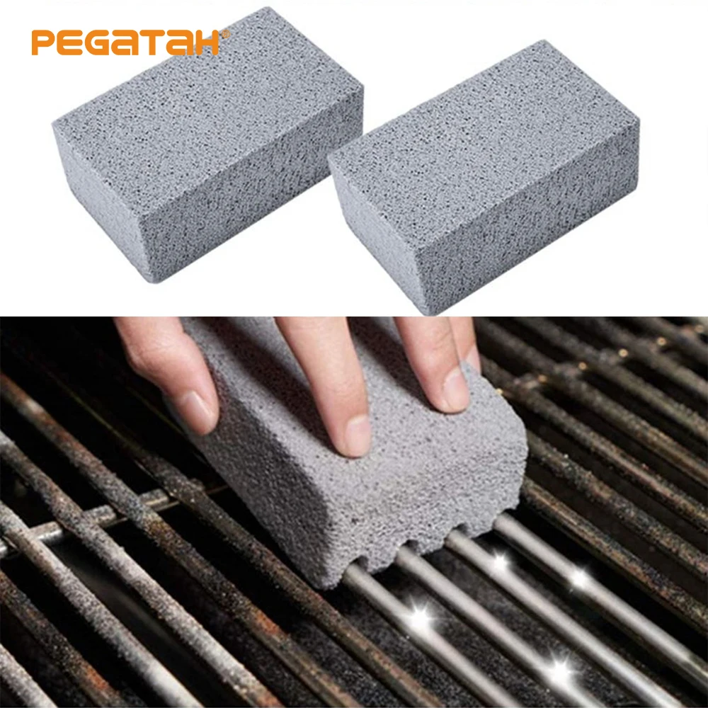 Grill Grill Reinigung Ziegel Block Grill Reinigung Stein Grill Racks Flecken Fett reiniger Grill Werkzeuge Küche dekorieren Gadgets