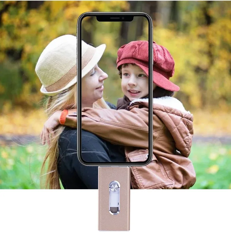 High Speed 4 in 1 Flash Drive 512G 256G 1TB For iPhone/ipad/IOS/Android/TYPE-C/4in1 Pen Drive For iOS External Storage Devices