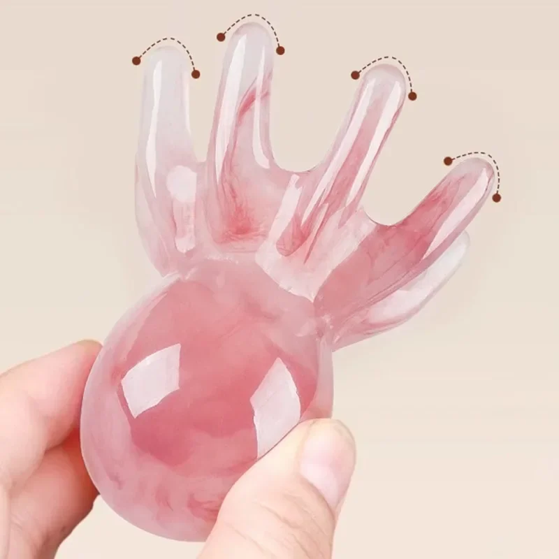 Universal Eight Claw Fish Head Therapy Hair Comb Meridian Massage Tool Octopus Massage Comb for Clearing Head Meridians