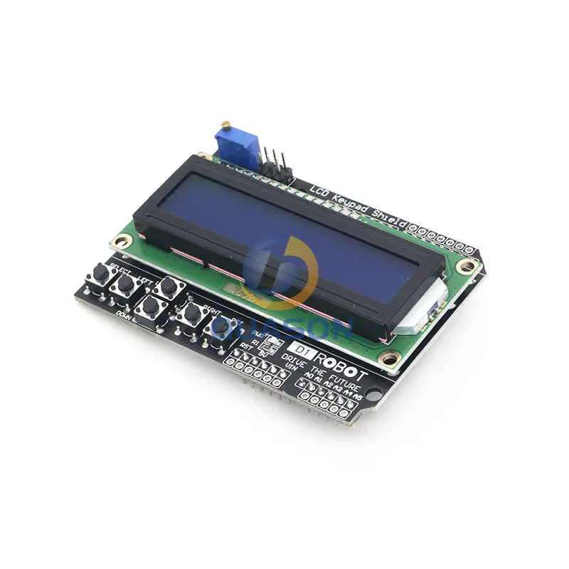 LCD Keypad Shield LCD1602 LCD 1602 Module Display For Arduino ATMEGA328 ATMEGA2560   blue screen