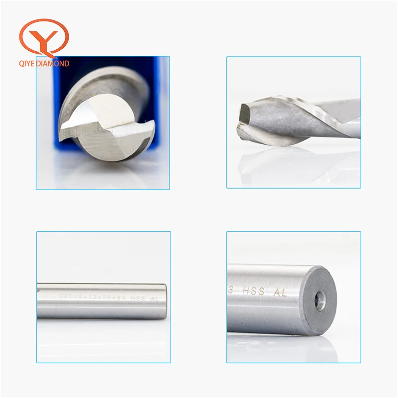End Mill ความแม่นยําสูง HSS เครื่องตัดโลหะ D1 1.5 2 2.5 3 3.5 4 5 5.5 6 7 8 9 10 12-20 มม.4 FluteTeeth อลูมิเนียมเครื่องตัด