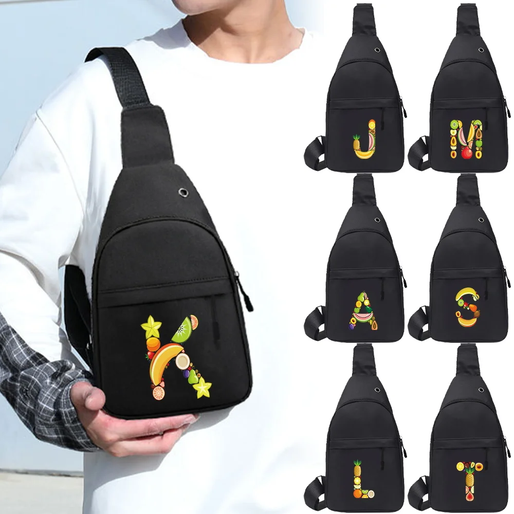 

Chest Pack Fitness Yoga Large Capacity OutdoorTravel Hiking Casual Personal Sports Running Fruit Series Chest Bag