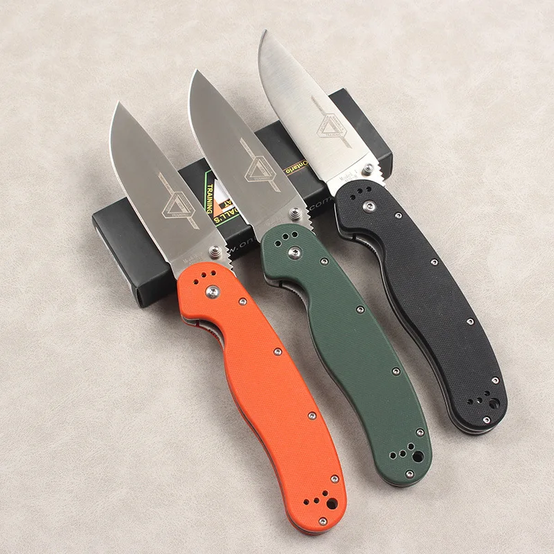 

New Folding Pocket Camping Knife AUS-8 Blade G10 Handle EDC Hunting Tactical Survival Knives Multifunctional Tools Fruit Knife
